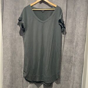 George Dark Gray Women's Short Sleeve Top/Dress